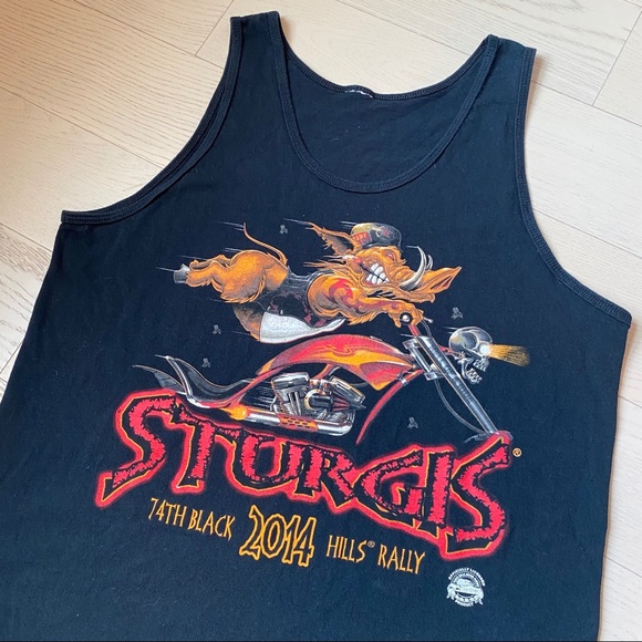 Sturgis 74th Bikers Black Hills Rally Tank Top - Picture 4 of 9